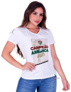 Camisa Fluminense Feminina Campeão da América 2023 - Liga Retrô