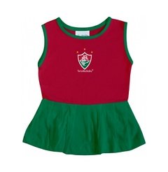 Vestido Fluminense Infantil Grená Malha