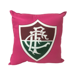 Almofada Rosa do Fluminense Quadrada - 30cm x 30cm
