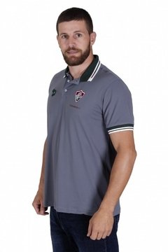 Camisa Polo Fluminense Cinza - Dryworld - comprar online