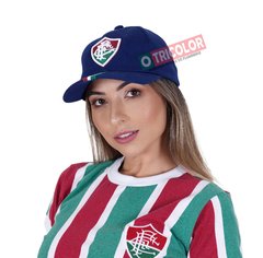 Boné Fluminense Azul com Faixas - Liga Retro - comprar online