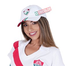 Boné Fluminense Branco com Faixas - Liga Retro - comprar online