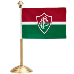 Bandeira de Mesa Fluminense Pedestal de Metal