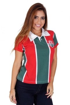 Camisa Fluminense Feminina Tricolor 1913 - Liga Retrô