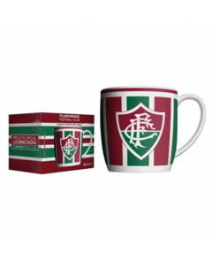 Caneca de Porcelana Fluminense Tricolor 360ml - Allmix