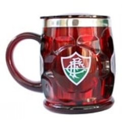 Caneca Térmica Gomada Fluminense Grená 500 ml