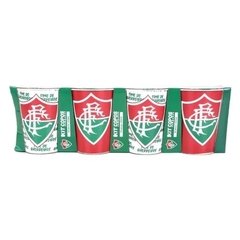 Kit com 4 Copos Plástico do Fluminense 450ml - Allmix