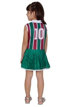 Vestido Polo Fluminense Infantil Tricolor Torcida Baby na internet
