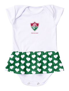 Body com Saia Verde do Fluminense - Torcida Baby