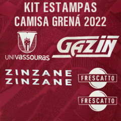 Kit Estampas para Camisa Grená 2022 - Oficial