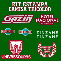 Kit Estampas para Camisa Tricolor 2020 - 2022 Oficial - comprar online