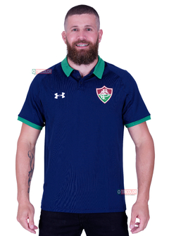 Camisa Polo Fluminense Viagem Azul - Under Armour