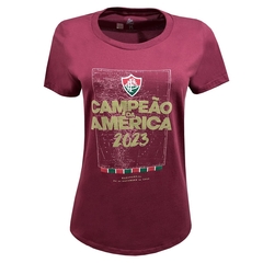 Camisa Fluminense Feminina Grená Campeão da América 2023 - Liga Retrô