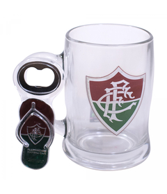 Caneca de Vidro do Fluminense 380ml + Abridor