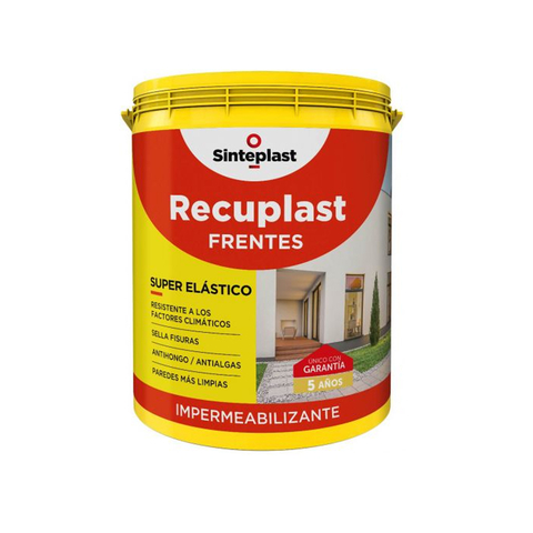 Impermeabilizante Recuplast Frentes Blanco 20 Lts Sinteplast