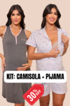 Kit: Camisola Ingrid + Pijama Claudia