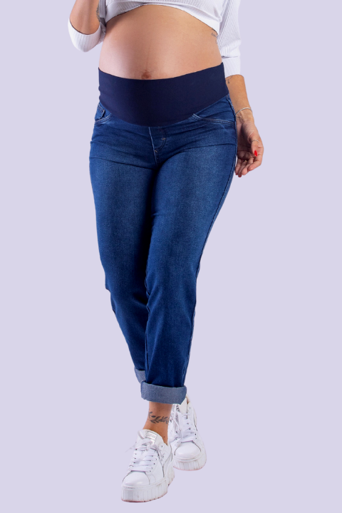 Calça jeans hotsell branca gestante