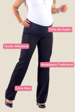 Calça de hotsell tecido para gravida