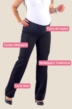 Calça Gestante Social - D'Rafa - Moda Gestante