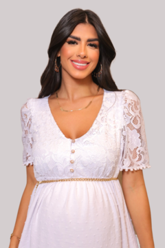 Vestido Gestante e Amamentação - Aline Branco - loja online