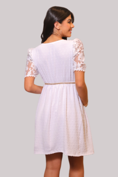 Vestido branco amamentação sales