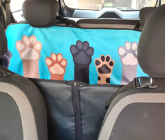 FUNDA PARA AUTO Y CAMIONETA PATITAS TURQUESA - comprar online