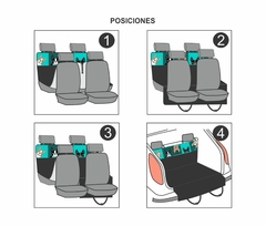 Imagen de FUNDA PARA AUTO Y CAMIONETA PATITAS GRIS