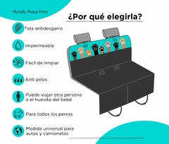 FUNDA PARA AUTO Y CAMIONETA PATITAS TURQUESA en internet