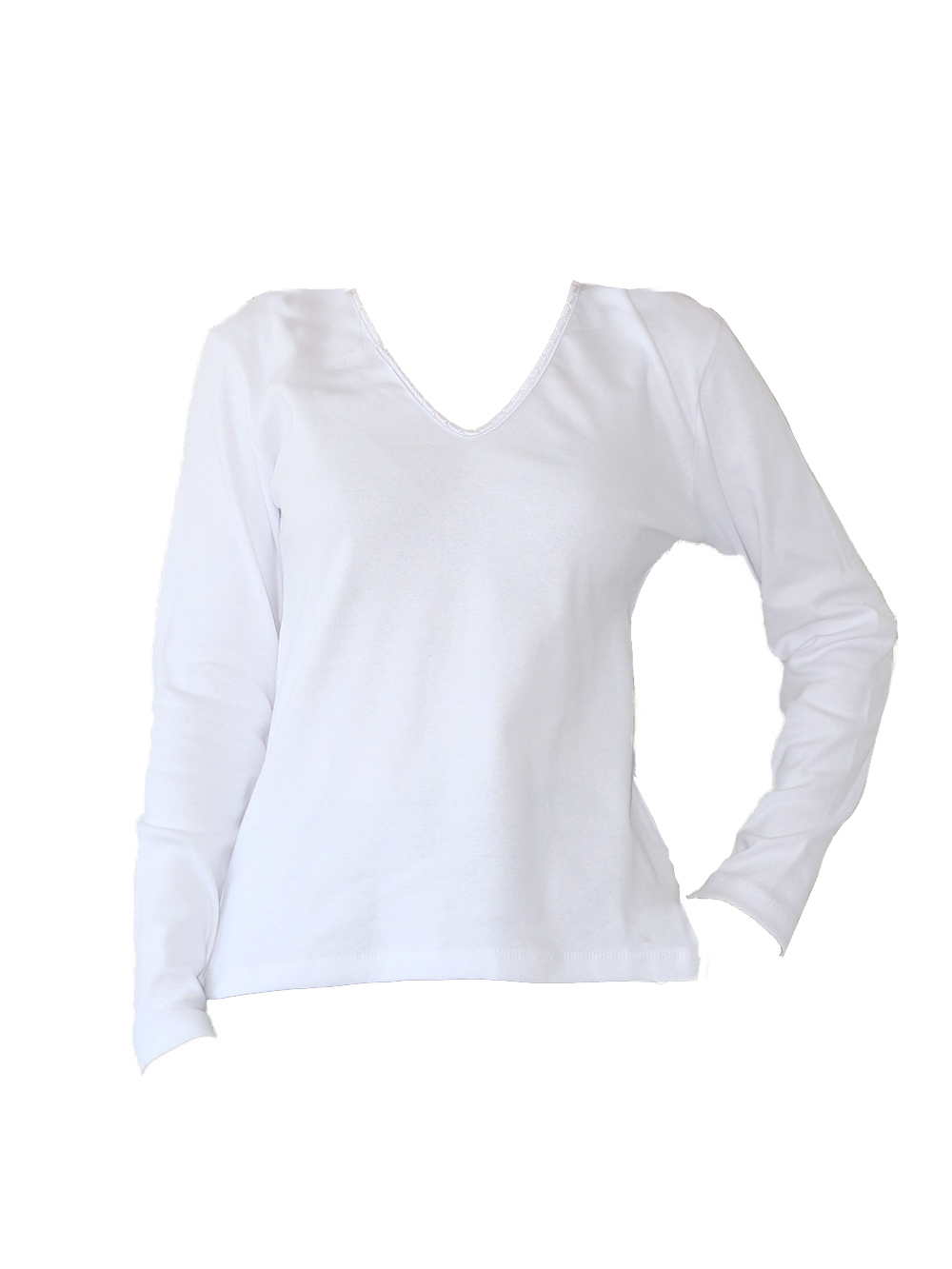 Camiseta manga larga escote hotsell
