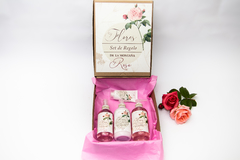 Set de Regalo LIVE Flores ROSA - Emulsión Corporal, Body Mist, Jabón Líquido y Crema para Manos y Uñas - comprar online
