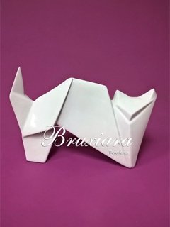 Gato Elaine Origami - Segunda Linha - Bruxiara Porcelanas