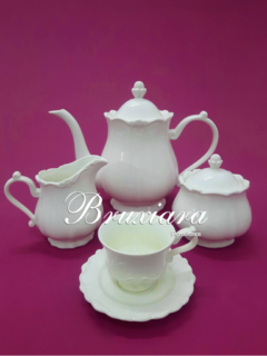 Xícara c/pires Fancy - Bruxiara Porcelanas