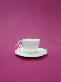 Xícara de café c/pires - Bruxiara Porcelanas