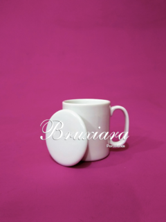 Caneca c/tampa - Bruxiara Porcelanas