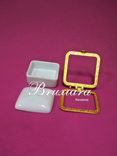 Porta Joias Quadrado Eliane - Bruxiara Porcelanas