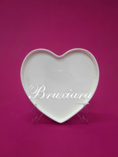 Pratinho Coração - Bruxiara Porcelanas