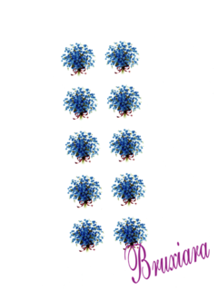 55440(T) Miosótis Azul com Laço