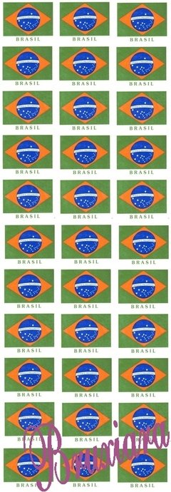 55062 Bandeira Brasil - Bruxiara Porcelanas