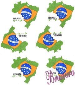 55065 Bandeira Mapa do Brasil - comprar online