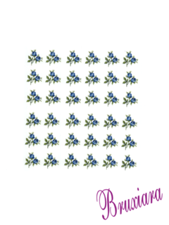 80041(B) Rosas Azuis Mini