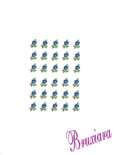 80041(E) Rosas Azuis Mini