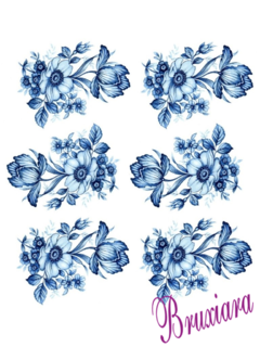 90050 Flor Azul - Bruxiara Porcelanas