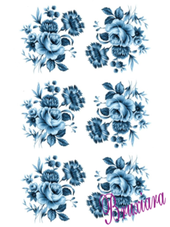 90051 Flor Azul - Bruxiara Porcelanas
