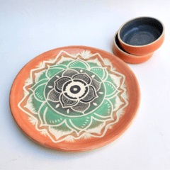 Platos Mandalas - diseños varios - Ceramicas Huasimanta