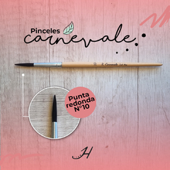 Pincel Carnevale redondo Nro 10