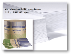 Cartulina Chambril Premier Blanca 120 gr. A5 X 100 Hojas.