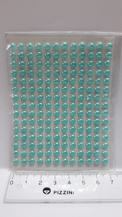 1/2 Perla Adhesiva 3 mm AQUA