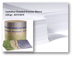 Cartulina Chambril Premier Blanca 210 gr. A3 X 50 H