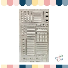 SELLO SILICONADO CRISTAL 4X7" PLANNERS