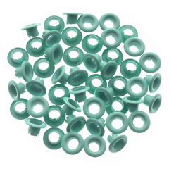 OJALIILLOS ALUMINIO (EYELET) 50 Pcs VERDE AQUA - comprar online